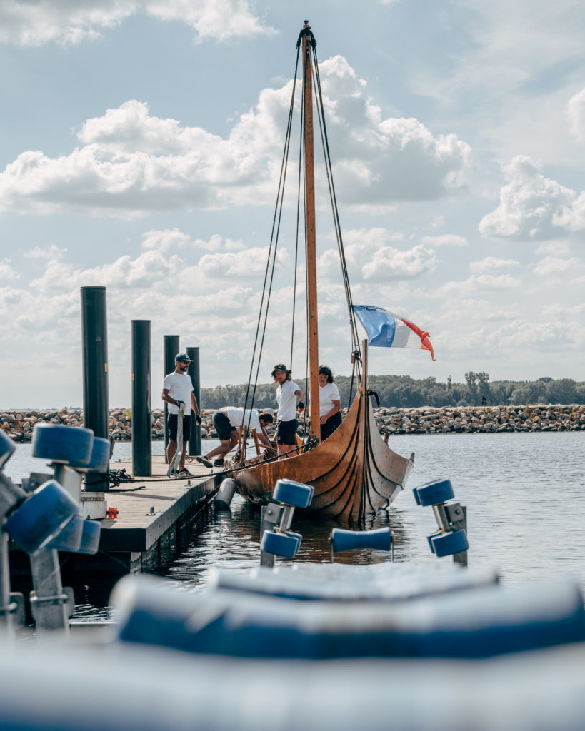 Le drakkar prêt au départ à Roskilde