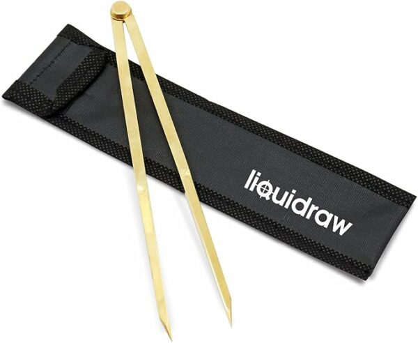 Compas de navigation Liquidraw en laiton massif 20 cm